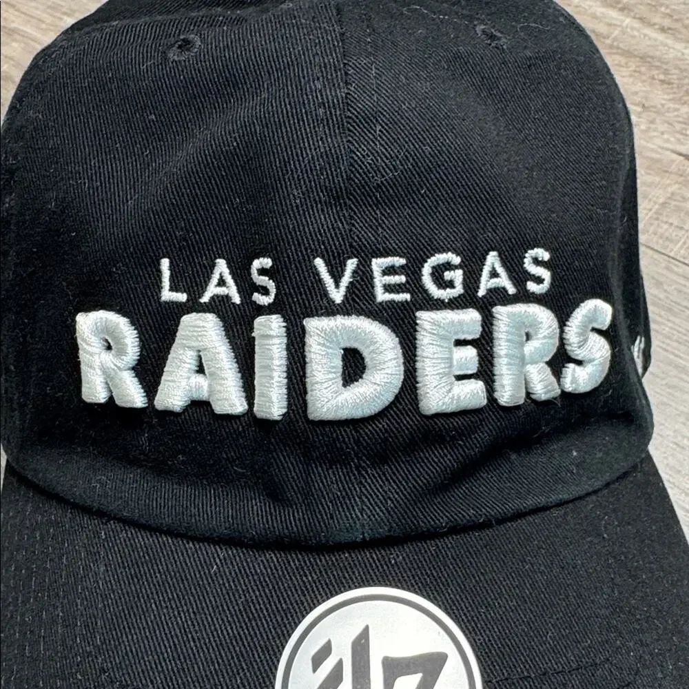 NWT ‘47 Brand NFL LAS VEGAS RAIDERS Women’s Black Adjustable Hat